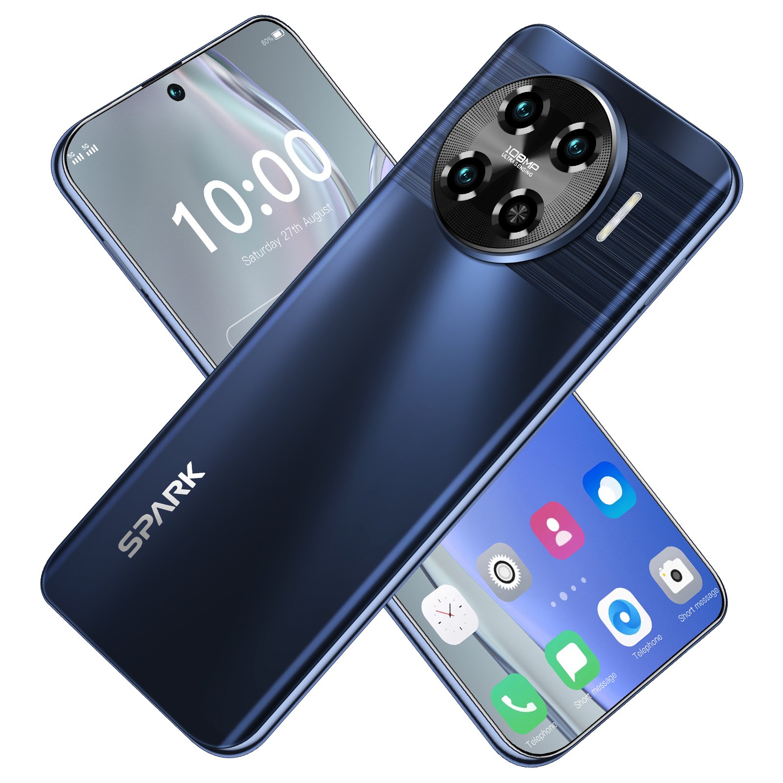 HSDF-Spark 20 Pro+ mode 16GB+1TB 7.6-inch High Quality Super Endurance Mobile Phones dual sim card android 11 smart phone
